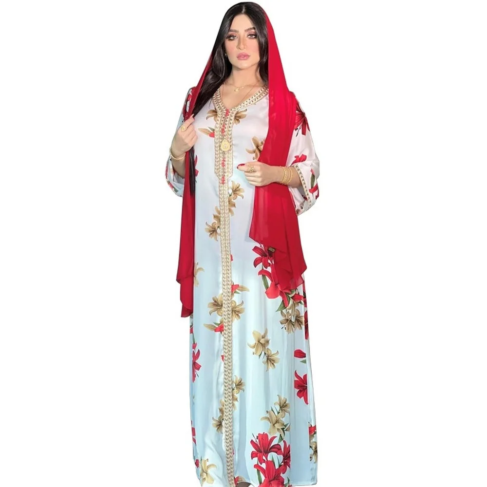 Arabic Maxi Dresses For Women Abaya 
