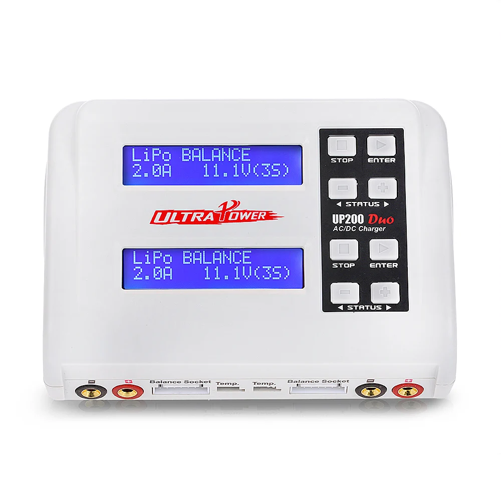 

Ultra Power UP200 DUO 200W 10A AC/DC Battery Balance Charger Discharger for LiPo LiFe Lilon LiHV NiCd NiMh Pb RC Battery