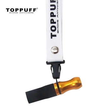 

TOPPUFF Metal Hookah Mouthpiece Shisha Mouth Tips with Hang Rope Strap Cachimba Chicha Narguile Accessories
