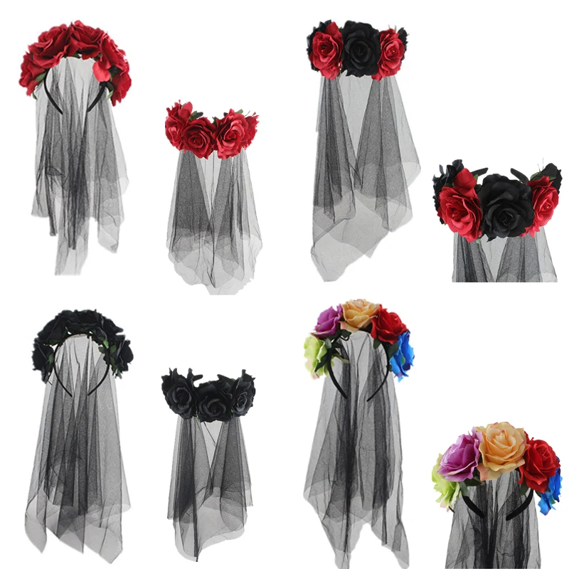 New Adult Women Ladies Headwear Hairband Lace Flower Accessory Dress Party Club Festival Hairband
