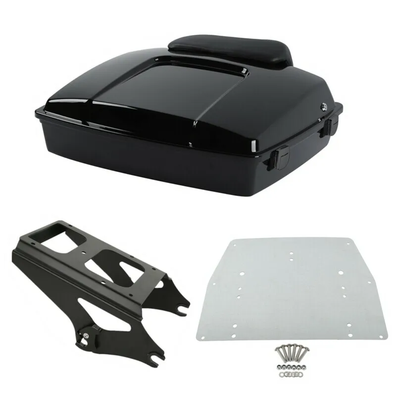 Мотоцикл 5 &quotRazor Pack багажник крепление стойка + пластина для Harley Tour Pak Street Glide 09