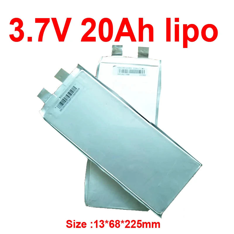 

GTK 3.7v 20Ah Li-polymer lithium battery 3.7v 20AH lipo discharge 60A for diy 12v 24V scooter ebike golf cart backup power RV