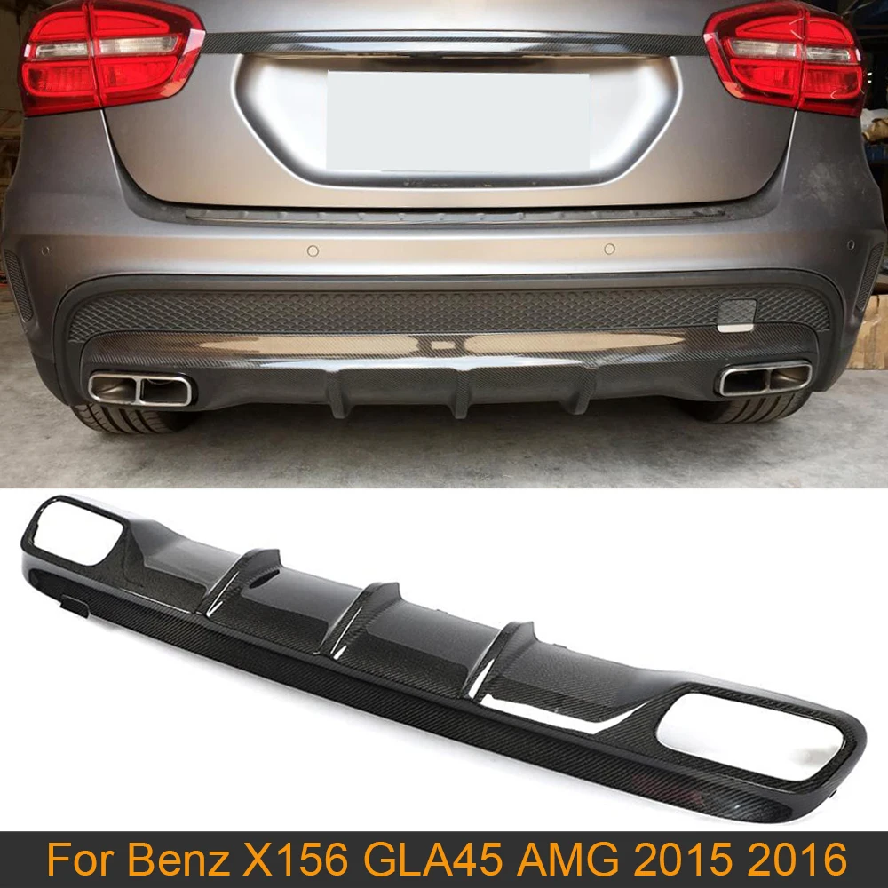 Диффузор для заднего бампера автомобиля губа Mercedes Benz GLA Class X156 GLA45 AMG 2015 2016 задний