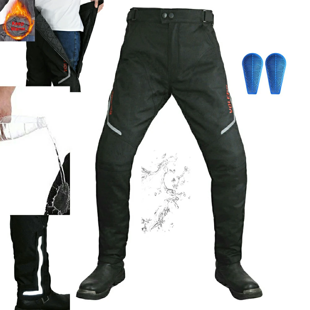 Men Motorcycle Riding Reflective Quickrelease Pants Rider Racing Anti