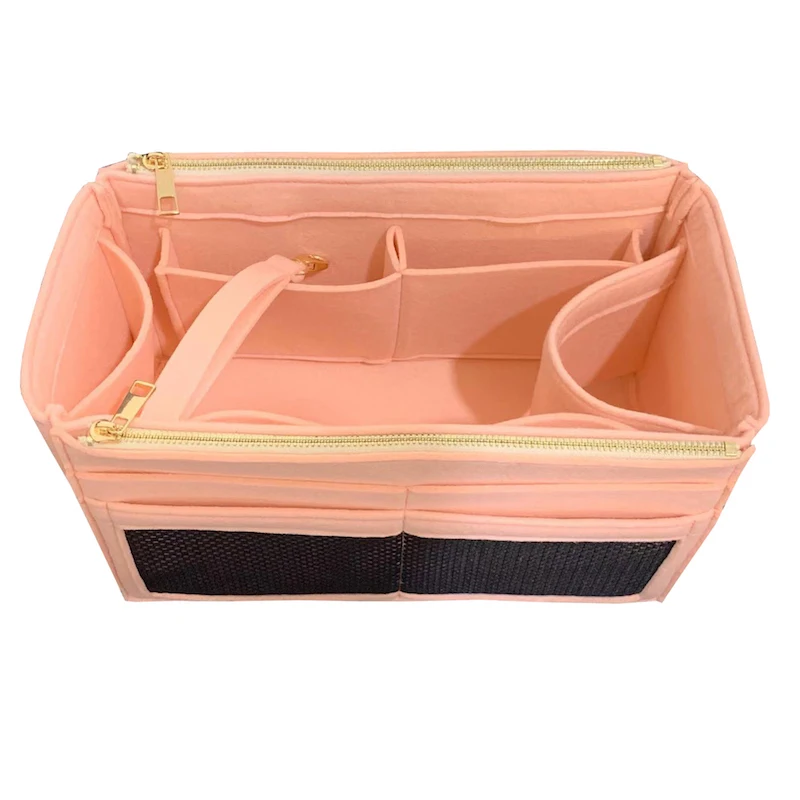 Для Keepall 45 50 55 60 3 мм Премиум Войлок Tote Organizer Tote(w/двойные карманы на молнии)(ручная работа/20 цветов