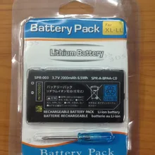 Высококачественный 3,7 V Аккумулятор для nintendo 3DS LL/XL 2000mAh Замена литий-ионная батарея для nintendo 3DS LL/XL