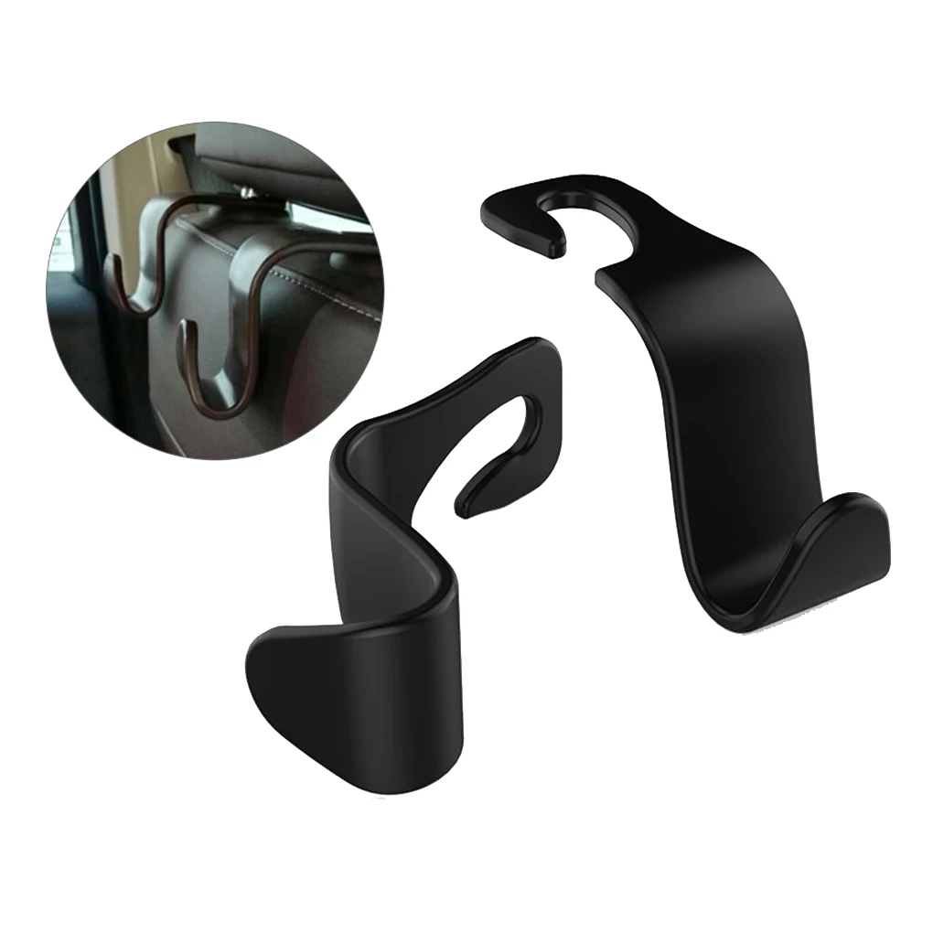 4PCS/Set Auto Seat Back Hooks Hanger Organizer Universal Headrest Mount Storage Hook House Storage Simple Styling