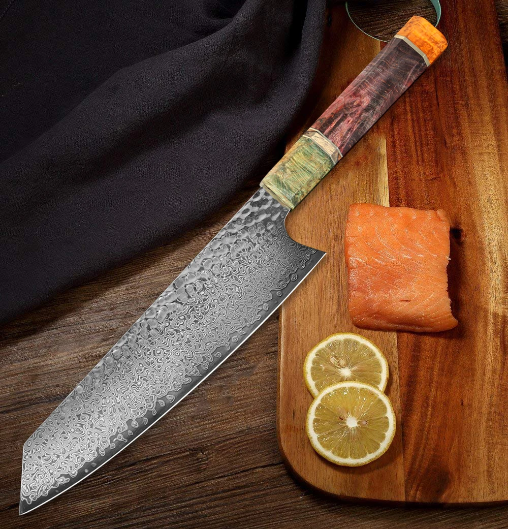 XITUO дамасский нож шеф повара 8 дюймов ручной Кованый острый Кливер Kiritsuke Gyuto