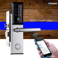 Электронная безопасность Смарт Bluetooth приложение дверной замок мобильный телефон пульт дистанционного управления открытая дверь квартира индукция Крытый отель замок