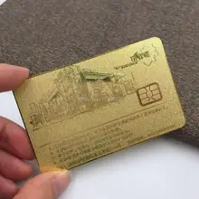 Роскошные золотые металлические визитные карточки из нержавеющей стали с печатью на заказ