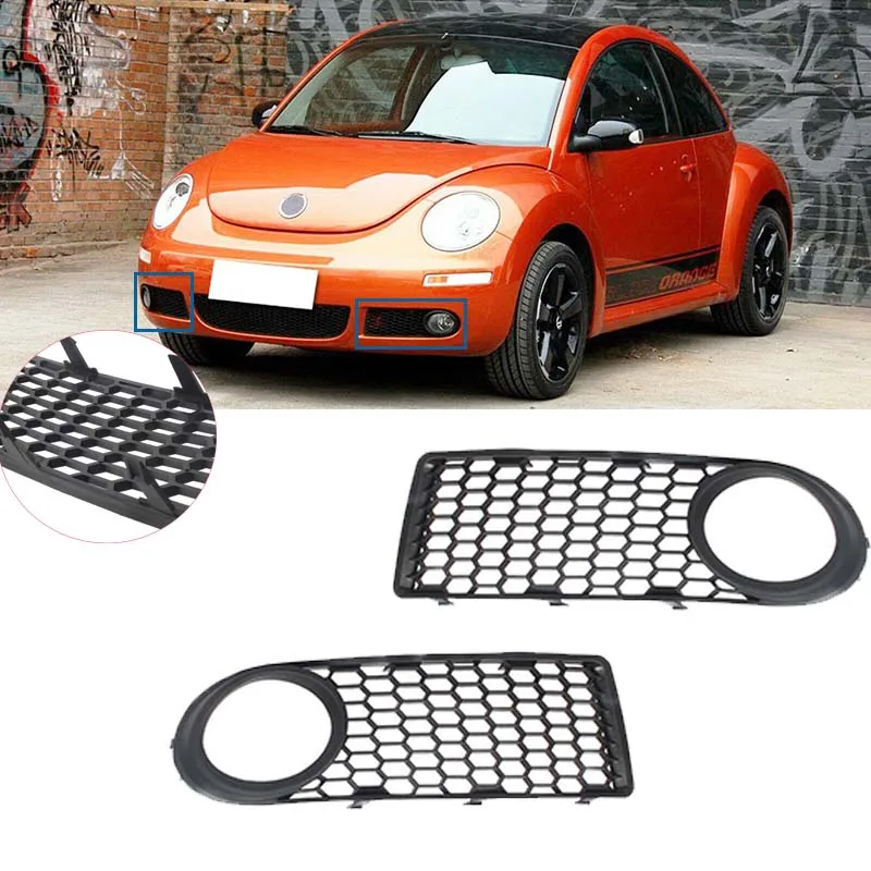 1C0807683C 1C0807684C For VW Volkswagen Beetle / Cabrio Car Front Bumper Fog Light Grill Honeycomb Mesh Grille Cover 2006-2011 car exterior accessories car grill mesh