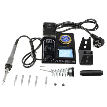 

Soldering Station Iron Tools 60W Soldering Iron Adjustable Digital Soldering Iron Kit Rework Soldering Station Tool with Tips