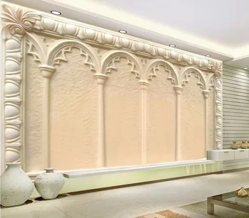 

CJSIR Custom Photo Wall Paper European Classic Arch Design Retro Living Room Background Large Mural 3d Wall Murals Wallpaper