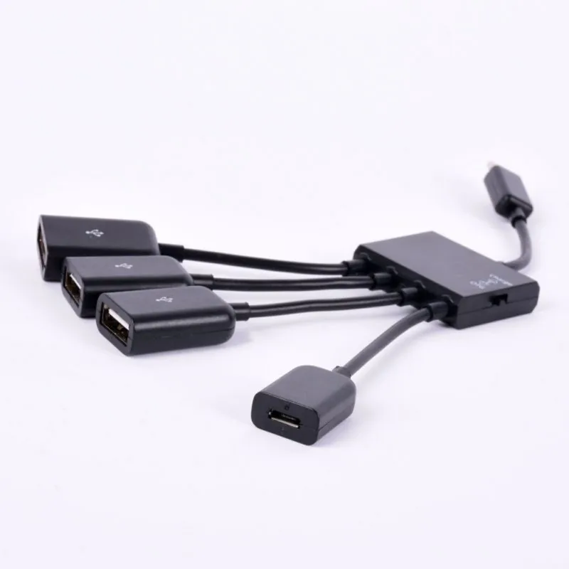 Универсальный 4 в 1 Стандартный Micro USB OTG концентратор удлинитель адаптер зарядный кабель для Android телефон планшет LH9s