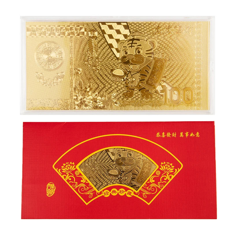 3pcs Year Of The Tiger Commemorative Coin Collection Decoration Crafts New Year Gifts