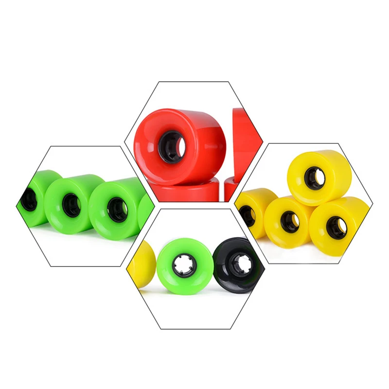 4Pcs Skateboard Cruiser Board Wheels Long Board Skateboarding Accessories