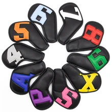 

10 Pcs Golf iron covers golf club head covers of various colors and styles both men and women can use