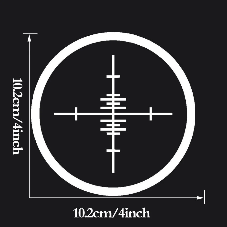 Crosshairs прицел окна наклейка пистолет прицел виниловое окно ноутбук планшет грузовик наклейка s виниловые наклейки окна наклейка