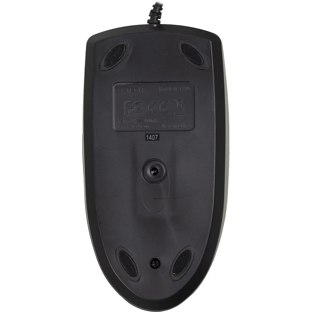 Мышь A4 OP-620D, проводная, USB, черный
