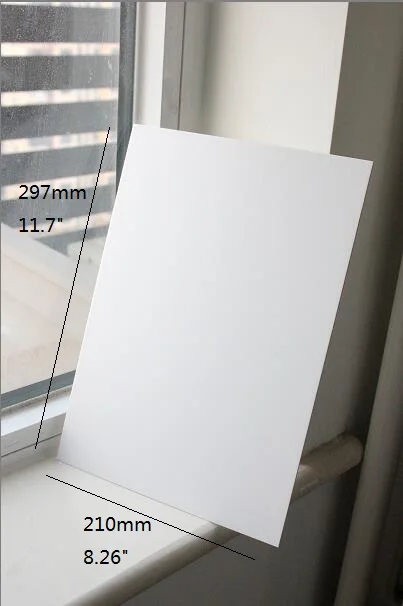 Thickness 1mm Chipboard Size A4 Thick Cardstock Card White Cardboard Sheet For Paper Craft Backing Modelling