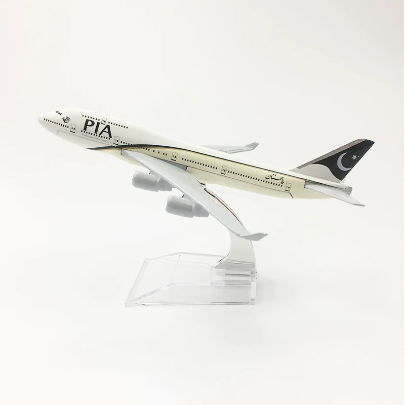 1/400 масштабная модель полученная литьем под давлением самолет PIA Boeing 747 металлический самолет Airbus Модель игрушки для детей коллекции подарок