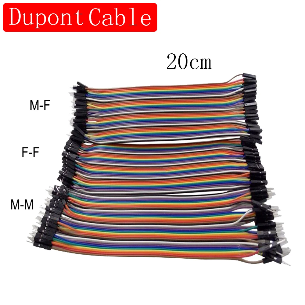 

Raspberry Pi Dupont Cable 20cm Male to Male+Male to Female+Female to Female Jumper Wire Line for Raspberry Pi 4 3 Model B 3 B+