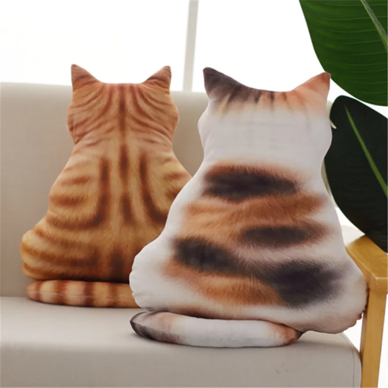INS Creative Cute Shadow Cat Pillow Plush Toys Home Cushion Bedroom Decorations Sofa Gift Wholesale