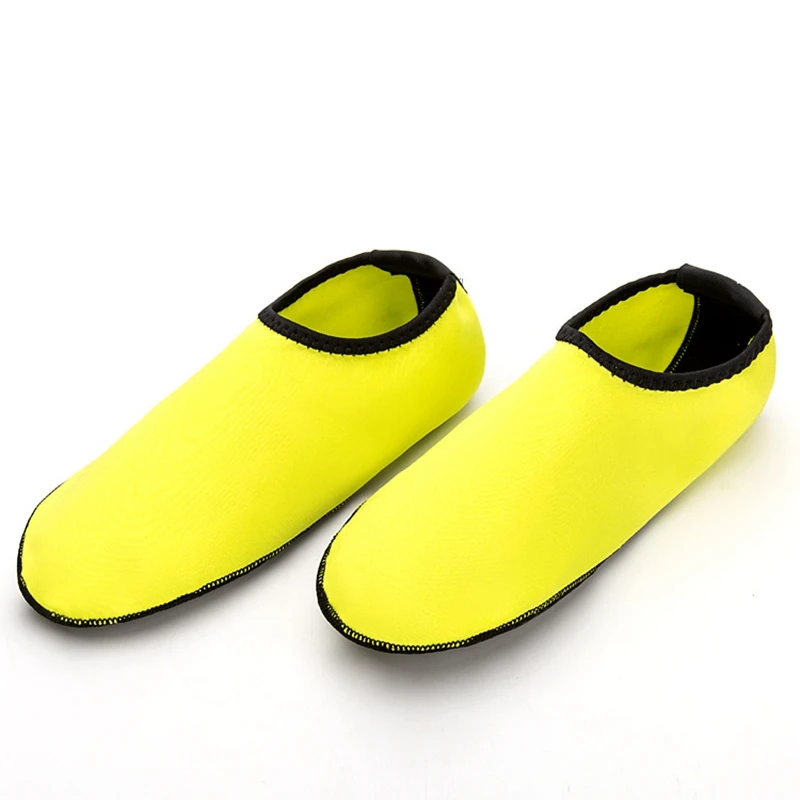 Fluorescent Yellow Детская водонепроницаемая обувь; открытые носки; пляжная обувь для плавания; быстросохнущие носки для бассейна; детская обувь для плавания - Цвет: Fluorescent Yellow