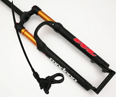 27.5Black Red RL Передняя вилка для горных велосипедов 26 дюймов 27,5 дюйма 29 дюймов Золотая Труба дорожная подвесная вилка амортизация воздуха передняя вилка пульт дистанционного управления и m - Цвет: 27.5Black Red RL
