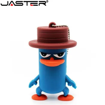 

JASTER cartoon usb2.0 4GB 8GB 16GB 32GB 64GB pen drive Hat duck USB Flash Drive creative Stick Pendrive