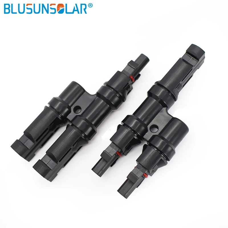 

Blusunsolar 10 Pair TUV IP67 Solar Compatible Branch Connector PV T Branch Connectors Couplers