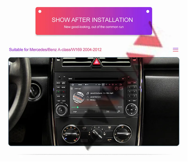 Best Android 9.0 Car DVD Player GPS For Mercedes Benz B200/B-class/W245/B170/W169 Auto Stereo Radio Car Multimedia Player Head Unit 2