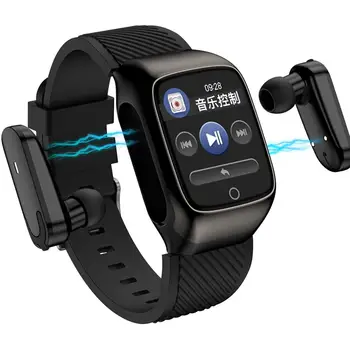 

S305 Smart Watch Men Earbuds With Bluetooth Earphones Music Sports SmartWatch for Exercise Run Two in One for Android iOS