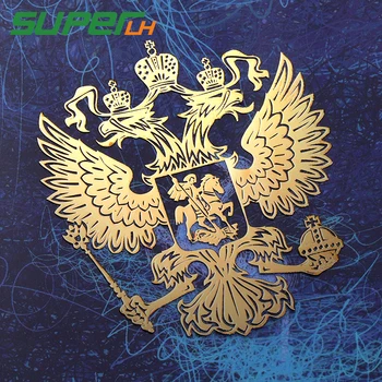 

Coat of Arms of Russia Nickel Metal sticker decals Russian Federation car stickers for laptop For Lada BMW Audi Ford Car styling