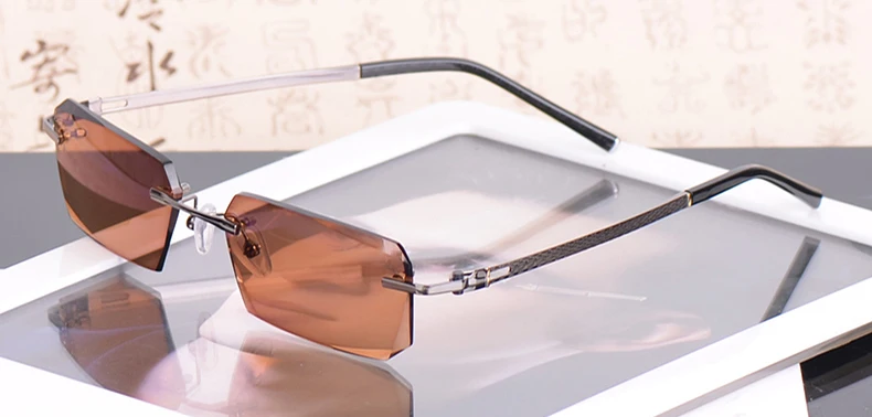 Vazrobe Photochromic Glasses Men Driving Sunglasses Man Anti Reflective UV400 Transition Chameleon Non-prescription Lens - Цвет линз: change to brown