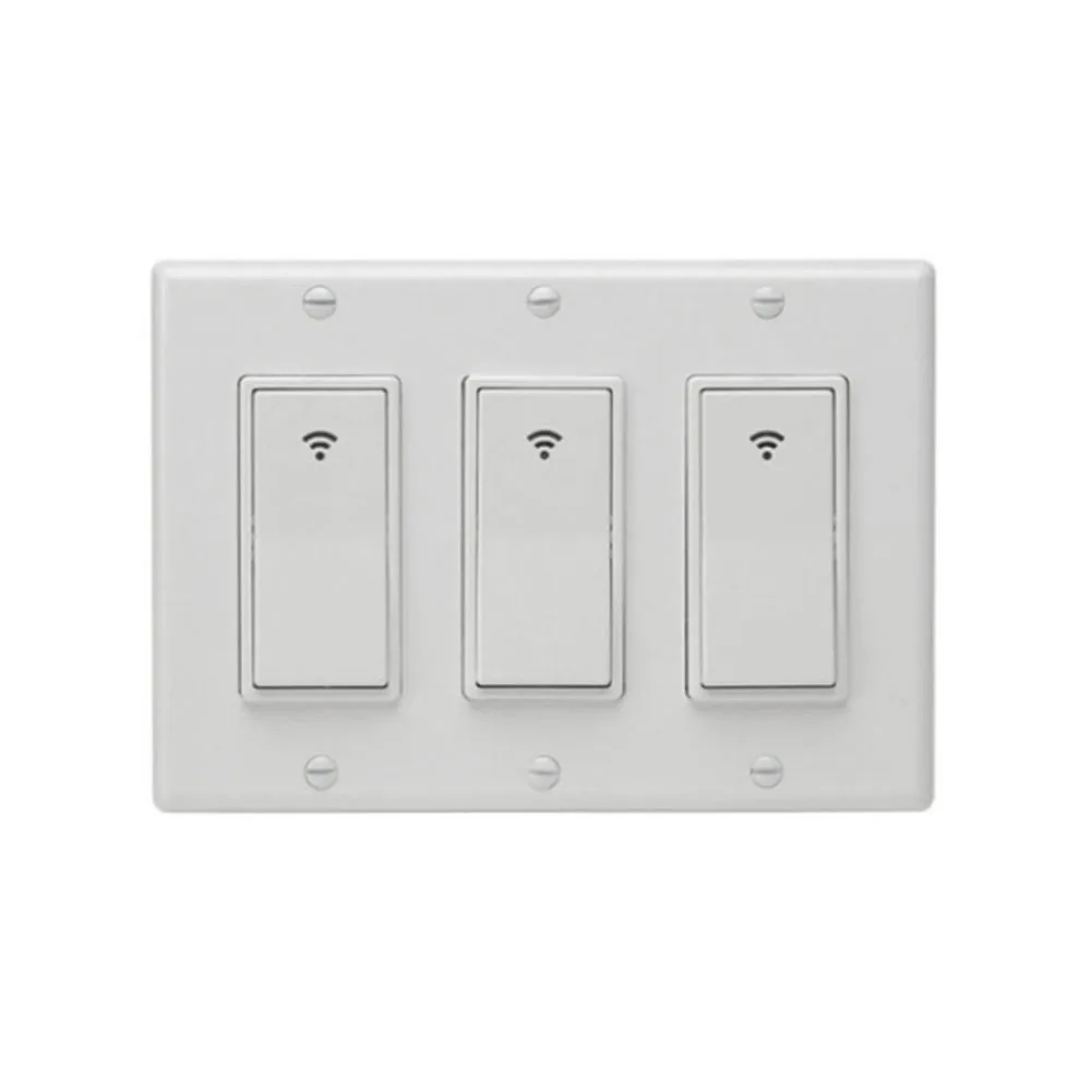 

Voice Control Home Smart WIFI Wall Switch Touch APP Remote Automation Light Us Standard Timing Panel PC Accessories For Alexa