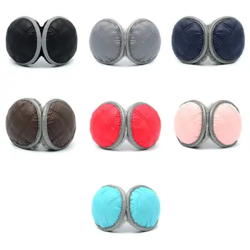 

Unisex Waterproof Earmuffs with Reflective Strip Plush Lining Foldable Ear Cover Waterproof Earmuffs