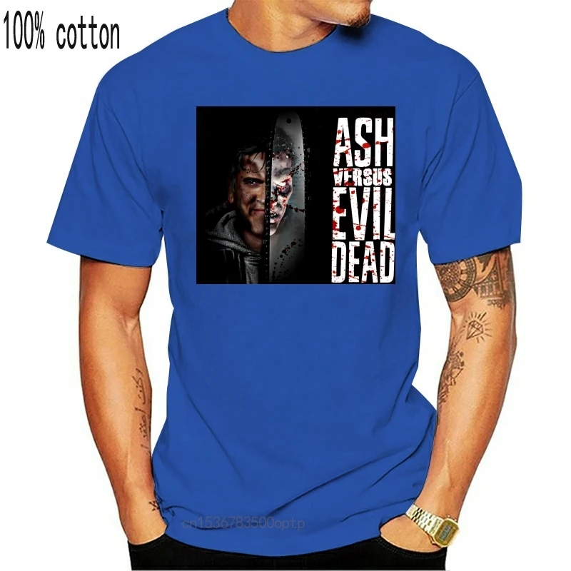 Новая мужская черная футболка с коротким рукавом серия Ash Vs Evil Dead размер от S до 5Xl |