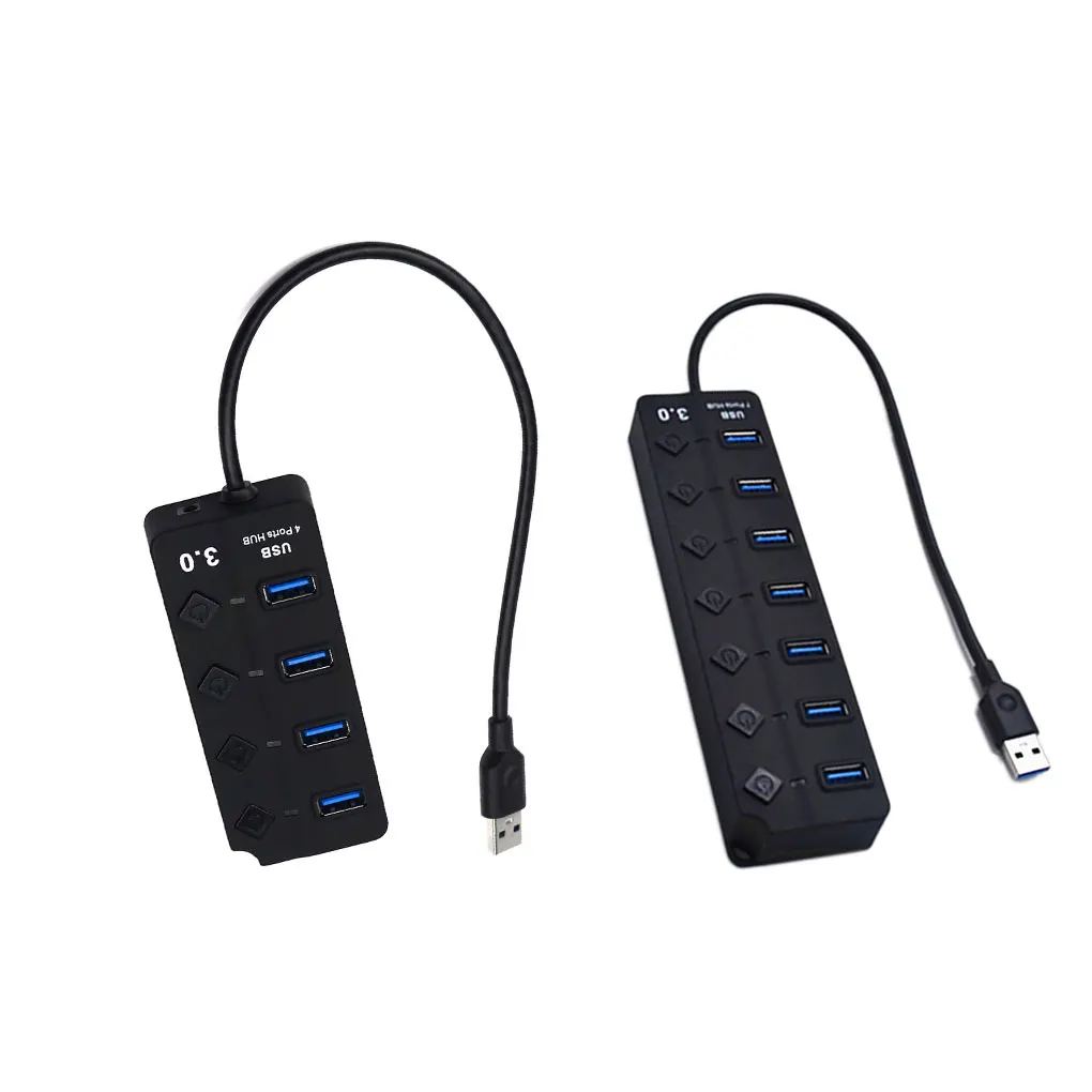Компьютер 1 до 4/7 usb порты USB3.0 адаптер разветвитель концентратор защита от короткого замыкания высокая скорость передачи данных