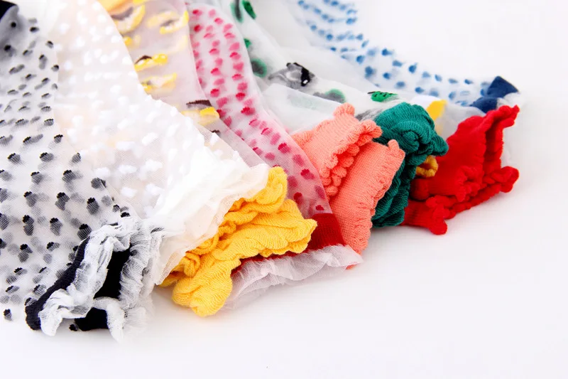 Новые стильные прозрачные шелковые носки tou fu носки с героями мультфильмов тонкие кружевные радужные женские носки в японском стиле от производителя