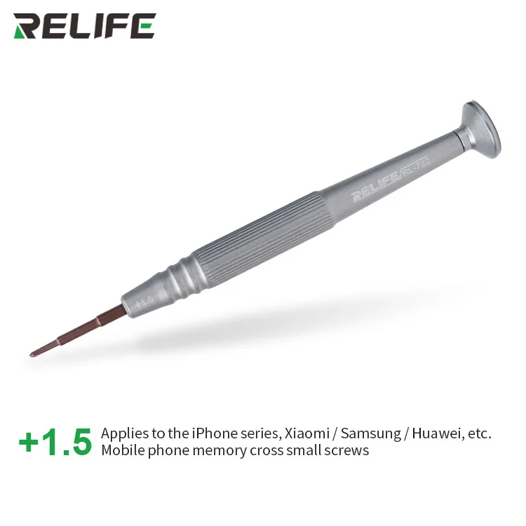 RELIFE RL-722 отвертка набор микро-отвертка инструменты ремонтный набор для IPHONE IPAD часы Ремонт Инструменты - Цвет: Cross 1.5