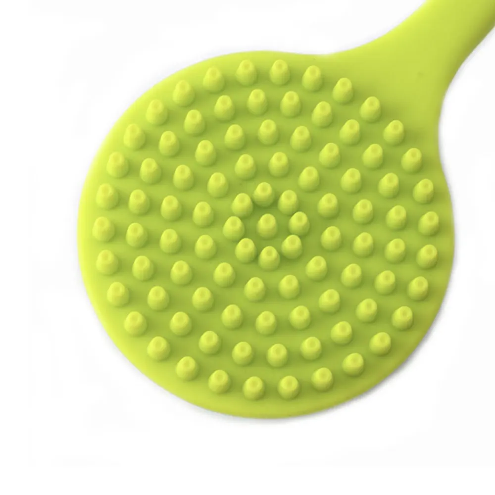 Silicone world Bath Brush Back Body Bath Shower Scrubber Brushes Long Handle Exfoliating Skin Massage Brush Silicone Scrubber 5