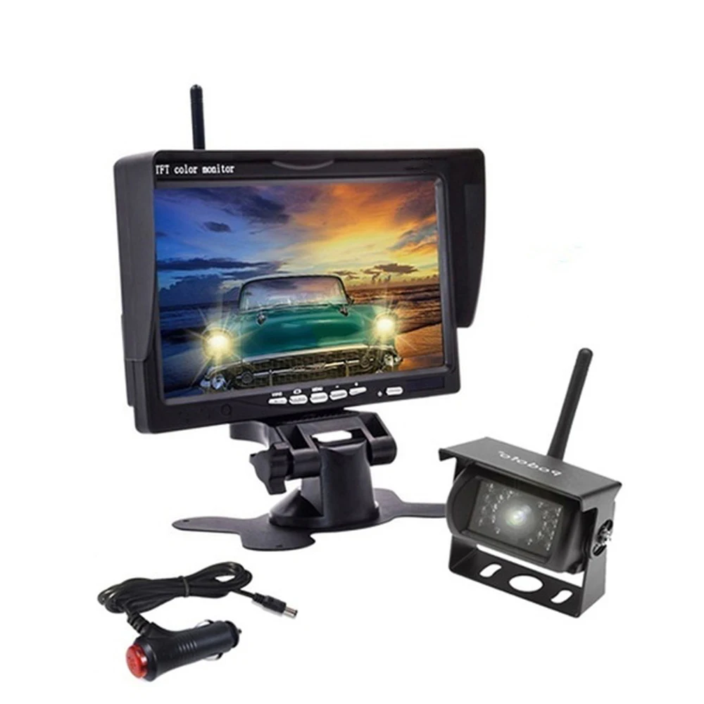7" Car Rear View Monitor Color TFT LCD Monitor Car RearView Monitor Rearview Display Screen Backup Camera Auto Parking System