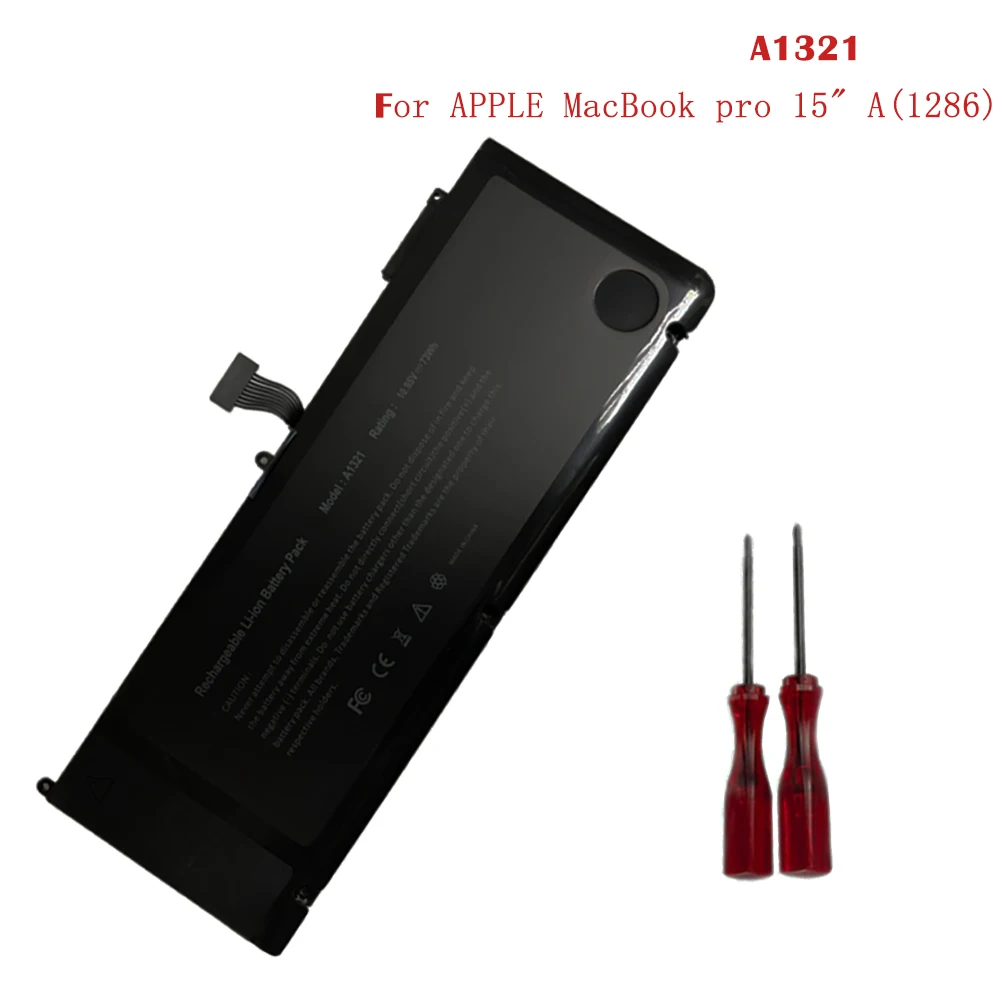 A1321 батарея для Apple MacBook Pro 1" A1286 MC118 MB985 MB986X/A ноутбука 11,1 V 73WH сменные батареи