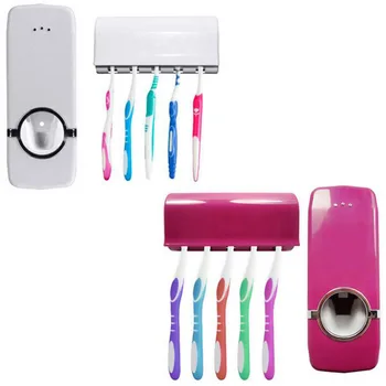 

Automatic Toothpaste Squeezer Toothpaste Dispenser Toothbrush Holder Washing Set Cup Toothbrush Rack ya gao jia