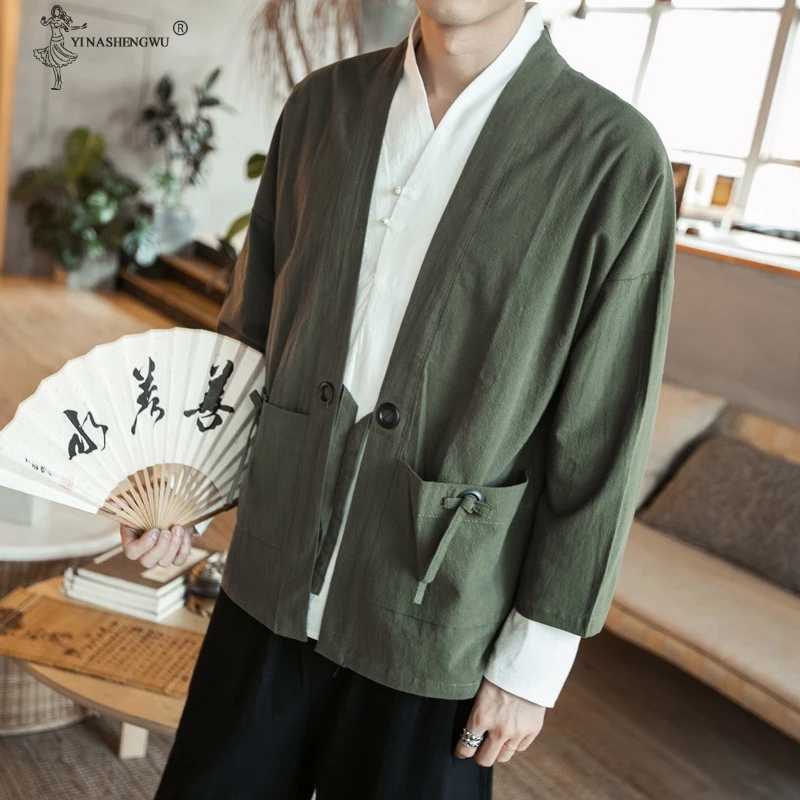 Kimono Samurai Costume Streetwear Plus Size Asian thanks Jacket Yukata Men Women Cloth Cardigan Traditioanl Japanese Clothing