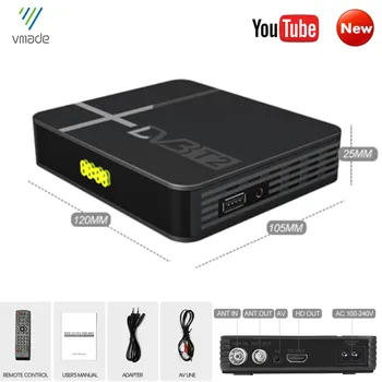 

DVB-T2 DVB-T H.264 Full 1080P MPEG-2/4 Digital TV Tuner IPTV M3U HD Set-Top Box Support Youtube Meecast Terrestrial Receiver