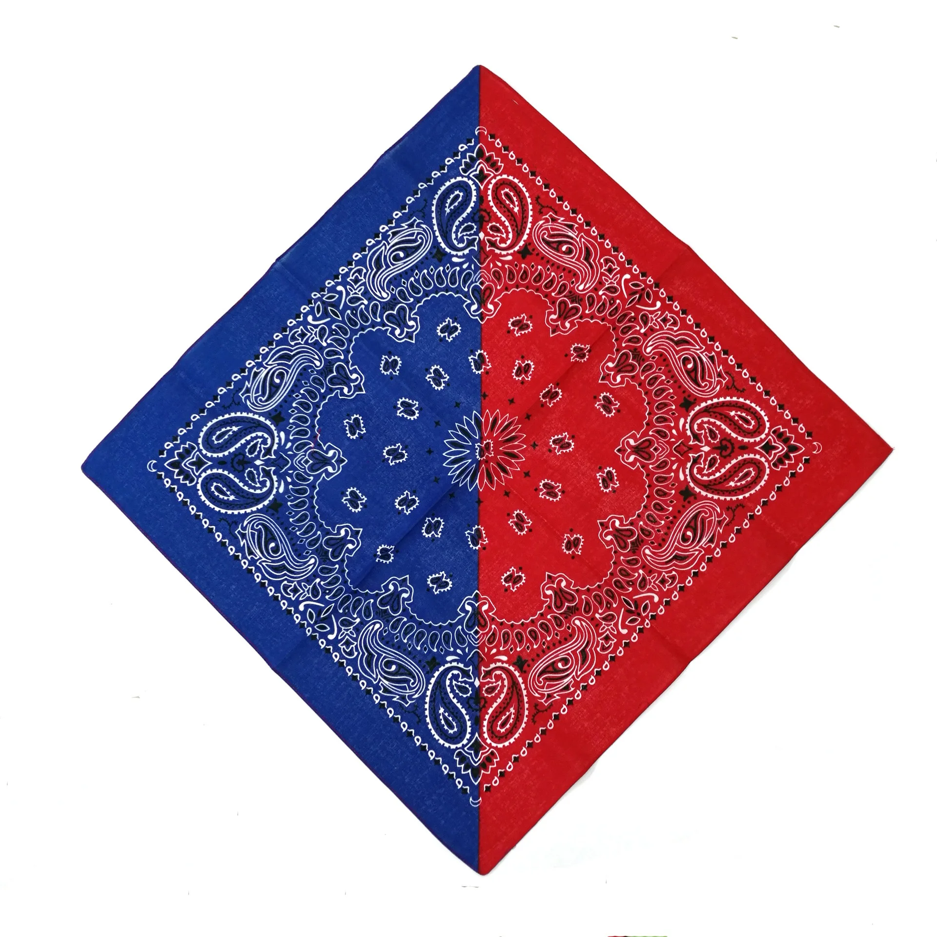red blue bandana 1 шт. бандана шарф мужской лента унисекс хип хоп Красная Бандана головной убор волосы на шею высокого качества шарф бандана Мужские квадратные шарфы принт носовые платки - Цвет: red blue bandana