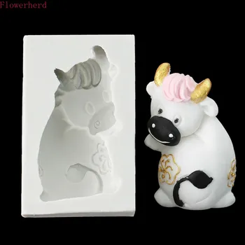 

Cattle Mold Calf Line Chocolate Mold Fondant Cake Silicone Mold Cake Decorating Candle Mold Plaster Mold Pastry Tools Soap Mold