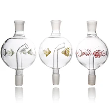 1 шт. диаметр 18,8 мм Высокое качество световой эффект красный желтый цвет стекло патоки Ловец для металлические щипцы для кальяна наргиле Чича